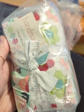 Moda Bonnie & Camille Handmade Fat Eighth Pack in Mint, Pink, Coral & Aqua